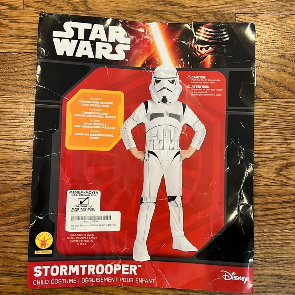 Storm Trooper costume, size M/ 8-10